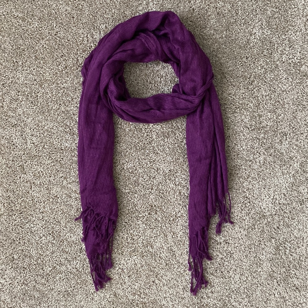 Solid Purple Pashmina Scarf